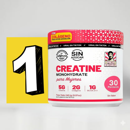 Creatina + Colágeno + BCAA | Más Fuerza y Definición Femenina