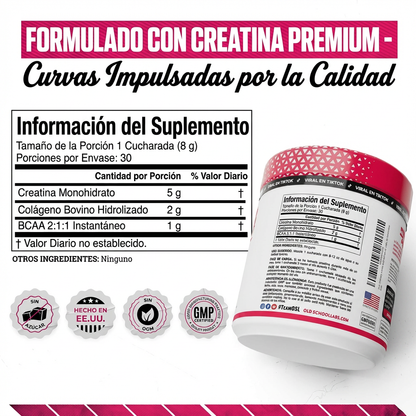 Creatina + Colágeno + BCAA | Más Fuerza y Definición Femenina