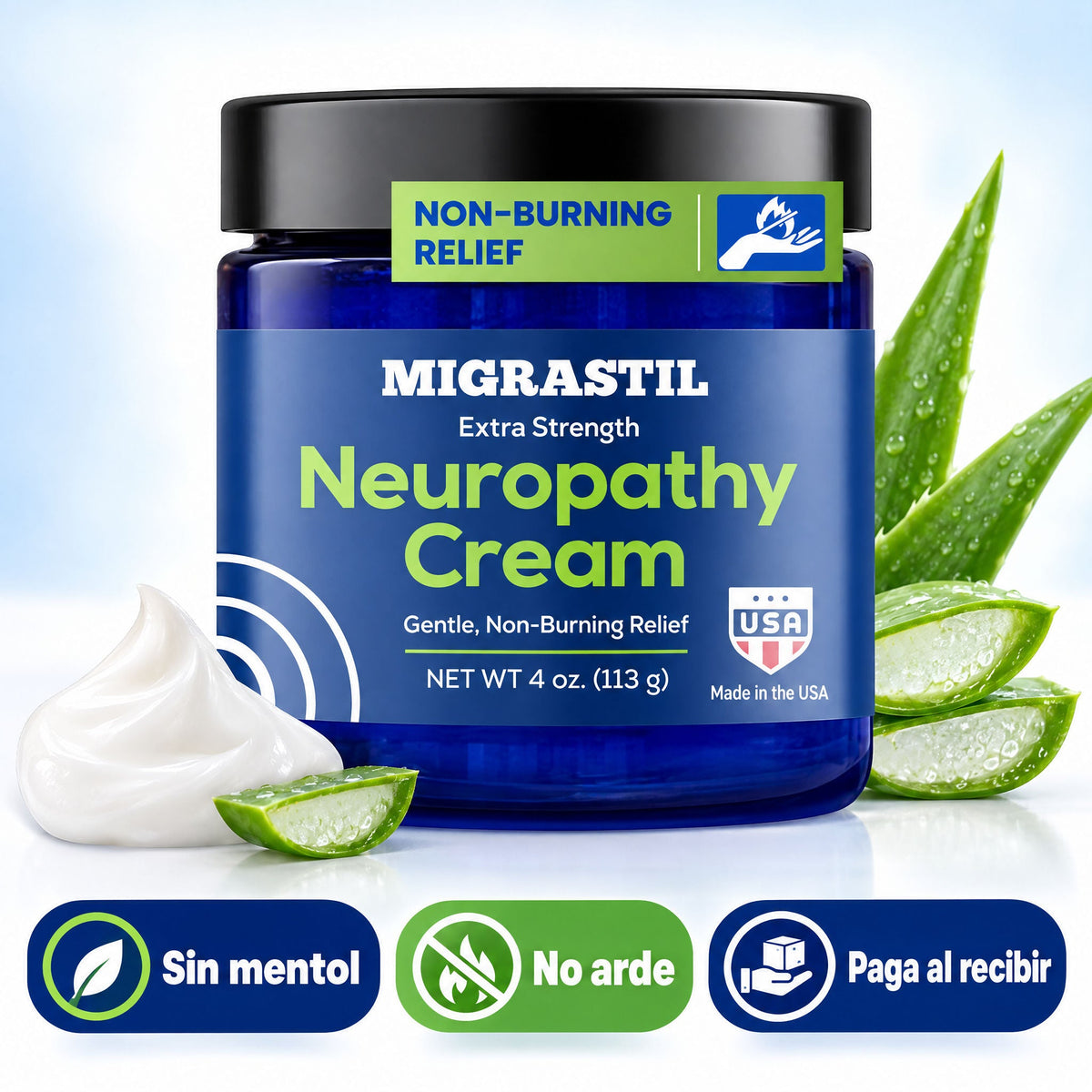 Migrastil crema para neuropatía sin mentol